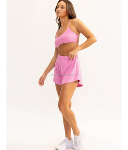 Gran oferta, conjunto de sujetador de Yoga transpirable para mujer, banda de cintura de estilo Scrunch con tiras cortas - Product Image 2