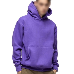 Hip Hop Streetwear de luxe pour hommes sweat à capuche épais surdimensionné 100% coton divers sweats à capuche unis colorés pour l'hiver - Product Image 3