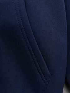 Mens <b>Full</b> <b>Zip</b> <b>Hoodie</b> Cotton Fleece Zipper Sweatshirt Adjustable Drawstring Hood Soft Warm Long Sleeve Casual Wear - Product Image 5
