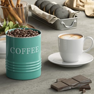 Green Stainless Steel Canister With Airtight <b>Lid</b> Ideal For Kitchen Storage Modern Countertop <b>Decor</b> And Daily Use Container - Product Image 3