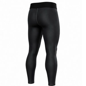 Pantalones de hombre diseñados con tela elástica y paneles de soporte muscular para un confort superior durante el entrenamiento. - Product Image 4