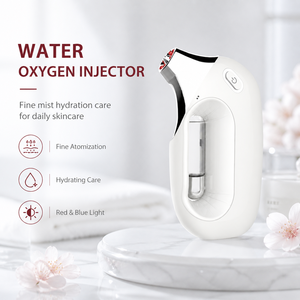 High Pressure Oxygen Injector Skin Rejuvenation Hydrating Oxygen Jet Facial Sprayer with <b>Red</b> Blue Light for Home and Salon Use - Product Image 2