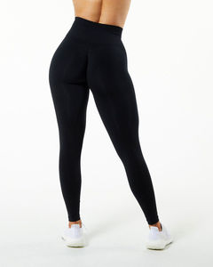Women's High Waist Full Length Solid Red Sporty Stretch Breathable Eco-Friendly Seamless Spandex <b>Leggings</b> <b>Pockets</b> <b>Workout</b> Gym - Product Image 4