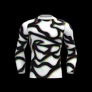 Camiseta de Manga Corta de Neopreno Personalizada OEM, Anti-UV, Antibacteriana, de Secado Rápido, para Hombre, BJJ, Ecológica, con Estampado Digital Personalizado - Product Image 4