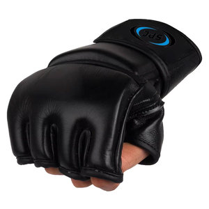 ถุงมือ MMA หนัง PU คุณภาพสูง สายรัดข้อมือปรับได้ ระบายความชื้น ป้องกันรังสียูวี ป้องกันความร้อน ปรับขนาดได้ เหมาะสำหรับออกกำลังกาย - Product Image 3