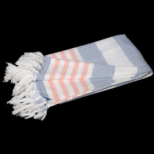 ผ้าขนหนูชายหาดฟูต้าผ้าฝ้ายรีไซเคิลลายทางสีสันตามสั่ง หรูหรา ซึมซับน้ำได้ดี แห้งเร็ว ราคาโรงงานโดยตรง - Product Image 3