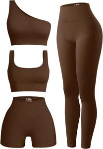 Conjunto de Yoga YINLING para Mujer, 2 Piezas, Leggings de Cintura Alta, Top Corto, Color Sólido, Tirantes Finos, Elástico, Transpirable - Product Image 6