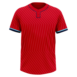 Camiseta Deportiva OEM Unisex de Béisbol de Manga Corta con Dos Botones, Tejido Transpirable y Resistente que Absorbe la Humedad, para Entrenamiento de Equipos - Product Image 1