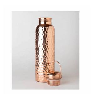 Botella de agua de cobre martillada a mano, recipiente Ayurvédico de cobre puro, botella de agua para Yoga, botella de agua de cobre para beber, novedad - Product Image 2