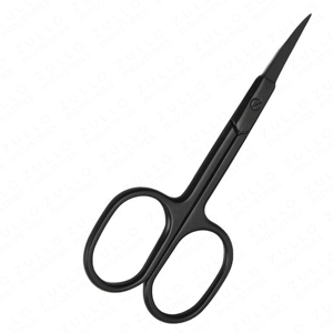 Ciseaux à cuticules noirs affûtés en acier inoxydable, lame droite, ergonomiques, outil de manucure et de soin des ongles, professionnel, pour salon, vente en gros - Product Image 4