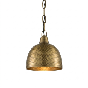 Suspension en fer en forme de cloche chocolatée, LED E27 2700K blanc chaud, luminaire de plafond intérieur pour cuisine, design mural - Product Image 6