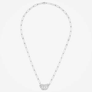 Collar de Cadena Tipo Clip con Diamante Cultivado en Laboratorio de Corte Radiante de 0.54ct, Oro Blanco de 14K, Certificado IGI, Joyería Preciosa Hecha a Mano - Product Image 2