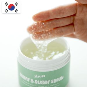 Gommage au sucre coréen 200g Exfoliant à double grain avec pot de menthe au sucre fin et grossier Peau lisse et claire - Product Image 3