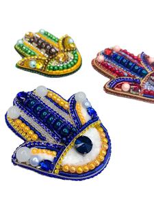 Vibrant Handmade Keychain embroidery Key <b>chain</b> with beautiful colours keychain from India - Product Image 5