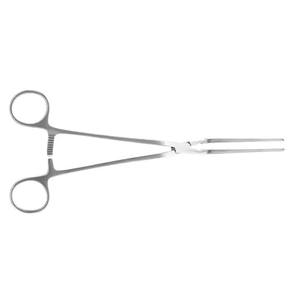 Pince à éponges Rampley, articulation box joint, mâchoires droites dentées, 178 mm, en acier inoxydable chirurgical, fabrication par Grip Surgical - Product Image 4