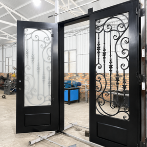 Grandes portes en fer forgé |   Portes d'entrée en acier artistiques avec une résistance inégalée, une durabilité durable et un style haut de gamme pour les résidences - Product Image 3