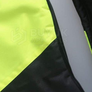 Hi Vis <b>Waterproof</b> Windproof Breathable 100% Polyester Safety <b>Work</b> Jacket with Reflective Strips for Traffic Use - Product Image 3