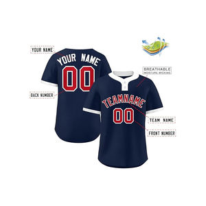 Maillots de baseball et de softball vintage pour hommes et jeunes, respirants, en tissu uni, sublimés, vierges, vente chaude OEM - Product Image 4