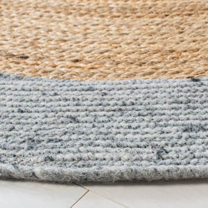 Ensemble de tapis de qualité supérieure tissés à la main en jute naturelle/laine/coton - Product Image 6