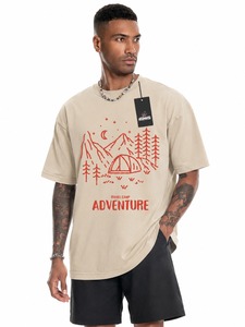 Soft Fabric Made Lightweight Men Acid Wash T Shirt Best Selling Product Outdoor Customized Logo Men Acid Washed T Shirts - Product Image 4