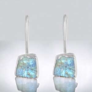 Pendientes Colgantes de Piedra Lunar Natural Hechos a Mano, Plata 925, Joyería de Piedras Preciosas Naturales - Product Image 2