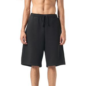 Shorts de sport écologiques en molleton 100 % nylon 105 g/m² avec logo personnalisé, poches solides et cordon de serrage - Product Image 5