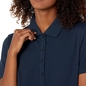 Polo pour femmes, nouveau design, décontracté, manches courtes, respirant, logo personnalisé, couleur unie, vêtements de golf, vente en gros - Product Image 5