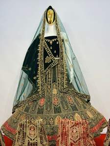 Top Trending Velvet Lehenga Full Hand Mirror & Jarkan Stone Work, Big Bridal Flair, Long Blouse & Dupatta Les plus exigeants 2025 - Product Image 4