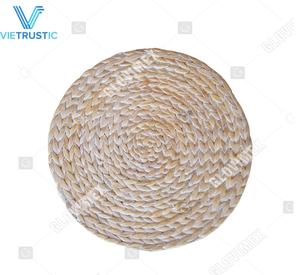 Vietrustic Set de table scandinave en jacinthe d'eau naturelle, tressé à la main, blanc délavé, écologique, très vendu - Product Image 1