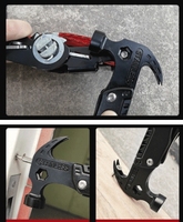 Pince multifonctionnelle Marteau à griffes Outil en acier inoxydable Coupe-fil de survie en plein air Couteau de camping Clé Outils à main