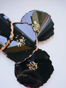 Modern Luxury Resin <b>Agate</b> <b>Coaster</b> Set Handmade Eco-Friendly Decorative Table <b>Coaster</b> Drink Mat Dining Table Coffee Table Home - Product Image 4