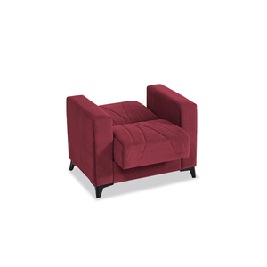 Silla de Comedor Moderna Tapizada con Asiento Acolchado, Respaldo Curvo y Patas de Madera Sólida para Muebles de Restaurante y Hotel - Product Image 1