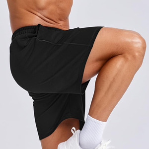 Shorts de sport amples pour hommes, style streetwear d'été, grande taille, 100% coton molletonné, délavé à l'acide, pour le basketball - Product Image 2