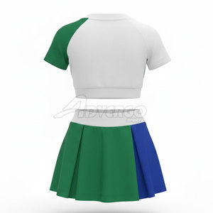 Ensemble d'uniformes de cheerleading personnalisés pour les performances d'équipe, les entraînements et les compétitions, tissu respirant, haute élasticité, design durable - Product Image 2