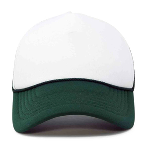 Casquette Trucker 6 Panneaux Blanc et Noir Contrastant, Réglable, Unisexe, Décontractée, en Toile Brodé, pour Adulte 2027 - Product Image 2