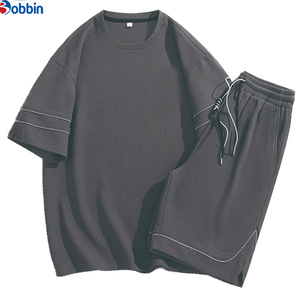 Custom New Fashion Summer Set With <b>Strips</b> shorts set Unisex Trendy Summer Men's Short Sleeve Suit Fashion Casual Sports Suit - Product Image 5