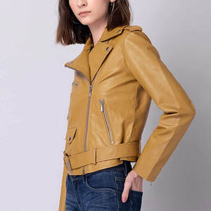 Chaquetas de Piel de Oveja para Mujer, a la Moda, al por Mayor, con Cuello Alto, Impermeables, Transpirables, Resistentes al Viento, Acolchadas, para Invierno, Personalizadas OEM - Product Image 3