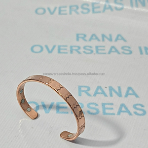 Brazalete Magnético de Cobre Puro Moderno, Brazalete Terapéutico para el Confort de las Articulaciones, Soporte para la Artritis, Talla Personalizada, Regalo de Aniversario - Product Image 3