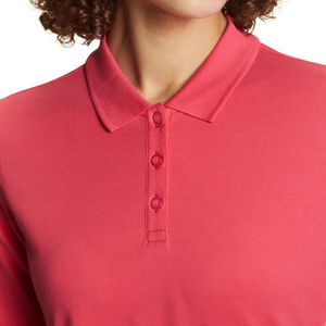 Chemises polo pour femmes en tissu doux pour usage extérieur, fournisseur en gros, nouveau design, chemises polo de golf unies pour femmes de haute qualité, en vente - Product Image 6