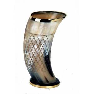 Cuerno de Búfalo Estilo Vikingo Hecho a Mano, Copa de Cerveza Natural Pulida, Venta al Por Mayor - Product Image 1