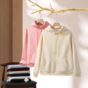 Custom Clothing Manufacturers' Solid Color Minimalist Hooded <b>Long</b>-Sleeved Casual <b>Oversized</b> <b>Hoodie</b> for Spring Autumn New Styles - Product Image 1