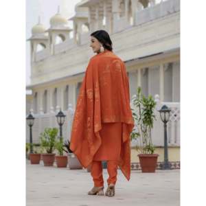 Ensemble élégant pour femmes, Kurti, pantalon et dupatta droits - Product Image 3