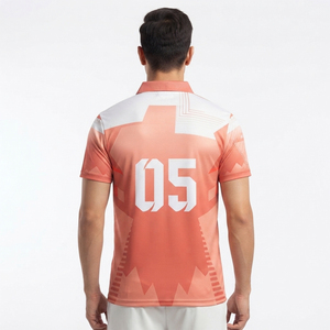 เสื้อคริกเก็ตทีมชายแบบกำหนดเองประสิทธิภาพสูง เสื้อคริกเก็ตชายคุณภาพสูง ผลิตจากโพลีเอสเตอร์ 100% - Product Image 2