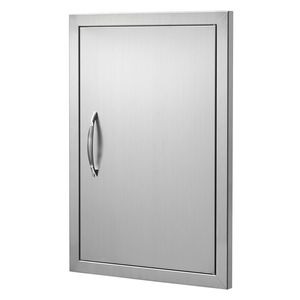 Maniglia verticale singola per porta da cucina esterna in acciaio inossidabile da 17W x 24H pollici, per accesso BBQ, ricambi e accessori per mobili - Product Image 3