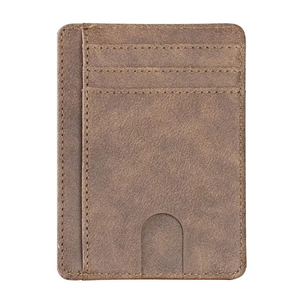 Fully Customisable Men's Genuine Leather Unique Colors Fold Closure RFID Blocking Minimalist Design Short Daily Use <b>Wallets</b> - Product Image 1
