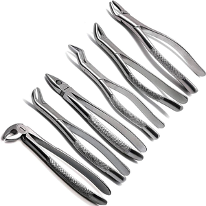 Prix de gros : Forceps d'extraction dentaire pour enfants, 7 pièces/ensemble / Instrument dentaire en acier inoxydable - Product Image 5