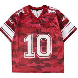 Camiseta de Fútbol Personalizada con Malla, Cuello en V, Camuflaje, Deportiva, Unisex, Transpirable, Uniforme de Entrenamiento, Venta al Por Mayor, OEM, ODM - Product Image 2