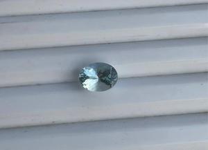Aigue-marine naturelle facettée, taille ovale, pierre précieuse d'aigue-marine non montée. - Product Image 3