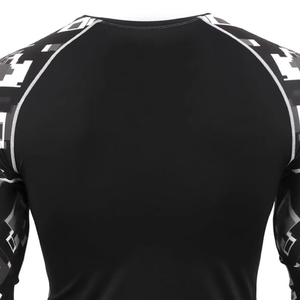 Camiseta de Compresión de Manga Larga con Estampado Personalizado para Hombre, Ropa Deportiva de Secado Rápido para Gimnasio y Entrenamiento, Venta al Por Mayor OEM - Product Image 4