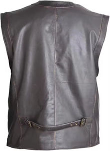 Chaleco de Cuero para Hombre de Alta Calidad, Venta Directa de Fábrica, Tallas Grandes, Hecho a Medida, Transpirable, Estilo Casual, Cierre de Cremallera, Invierno - Product Image 6